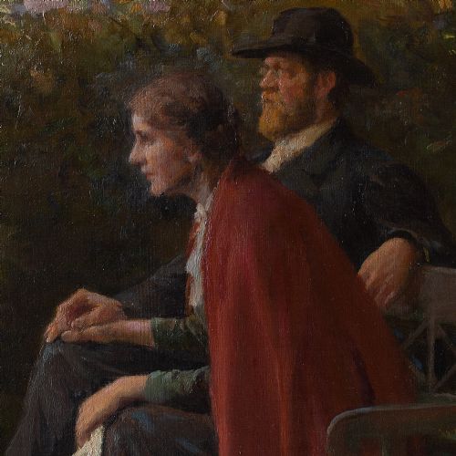 fig 3. Carl Thomsen, A Time To Reflect, Early 20th Century Danish Oil Painting