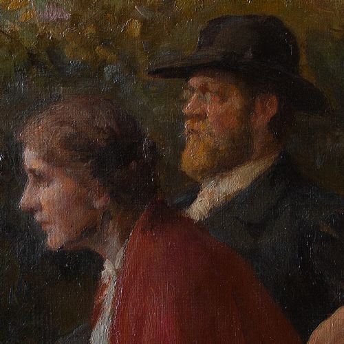 fig 4. Carl Thomsen, A Time To Reflect, Early 20th Century Danish Oil Painting