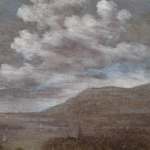 fig 6. 17th-Century Flemish School Landscape With Well & Coastal View, Oil Painting