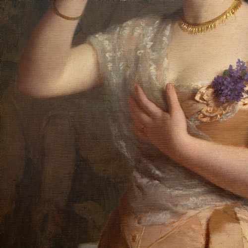 fig 3. Friedrich Kraus, Champagne Elegance, Large Museum-Quality Late 19th-Century Oil Painting, International Exhibition Label