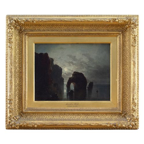 fig 1. George Balmer, Marsden Rock, 19th-Century Oil Painting
