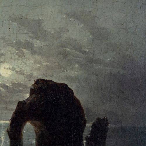 fig 6. George Balmer, Marsden Rock, 19th-Century Oil Painting