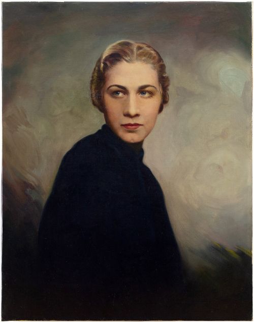 Mid-20th-century American School, Portrait of a Woman, Oil Painting