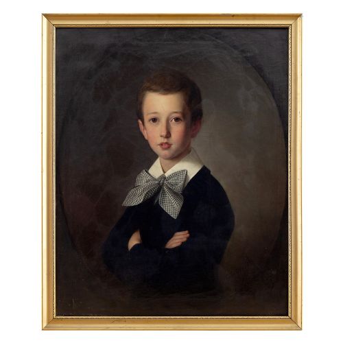 fig 2. Carl Tielber, Portrait Of Rudolph Langer, 19th-Century Portrait Of A Boy