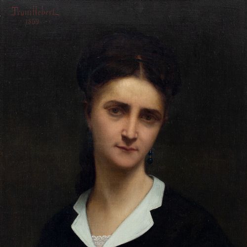 fig 2. Paul-Désiré Trouillebert, Portrait Of A Young Lady, Listed To £35,425, 19th Century Oil Painting