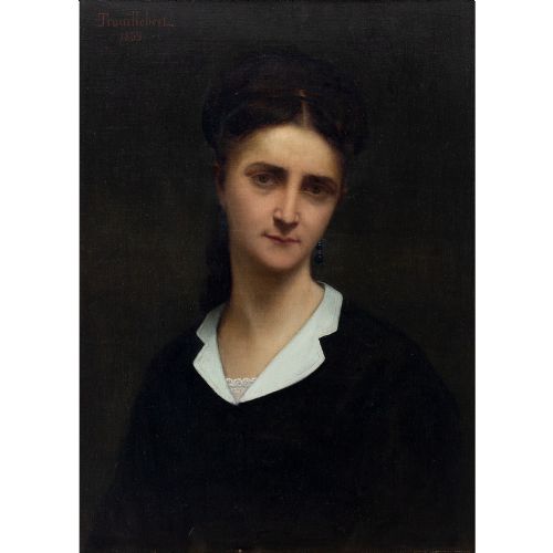 fig 3. Paul-Désiré Trouillebert, Portrait Of A Young Lady, Listed To £35,425, 19th Century Oil Painting