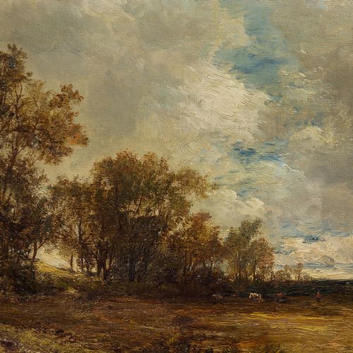fig 2. Joseph Thors, View In Surrey, Breezy Day, 19th Century Landscape Painting