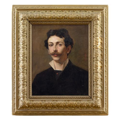 fig 1. Ernst Nowak (Attributed), Portrait Of A Gentleman, 19th Century Oil Painting