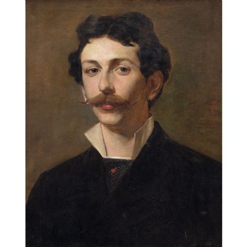 fig 2. Ernst Nowak (Attributed), Portrait Of A Gentleman, 19th Century Oil Painting
