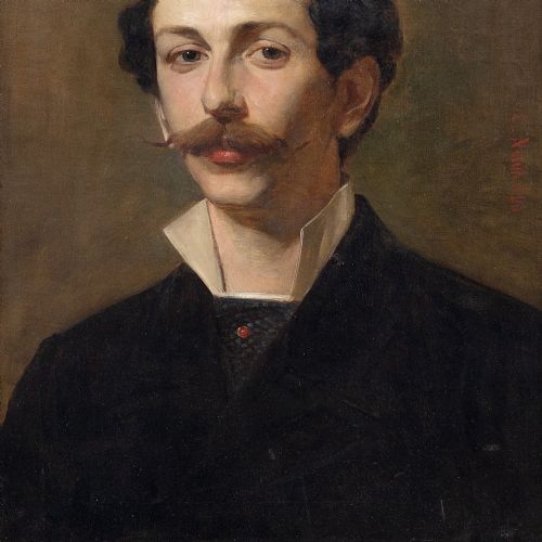 fig 3. Ernst Nowak (Attributed), Portrait Of A Gentleman, 19th Century Oil Painting