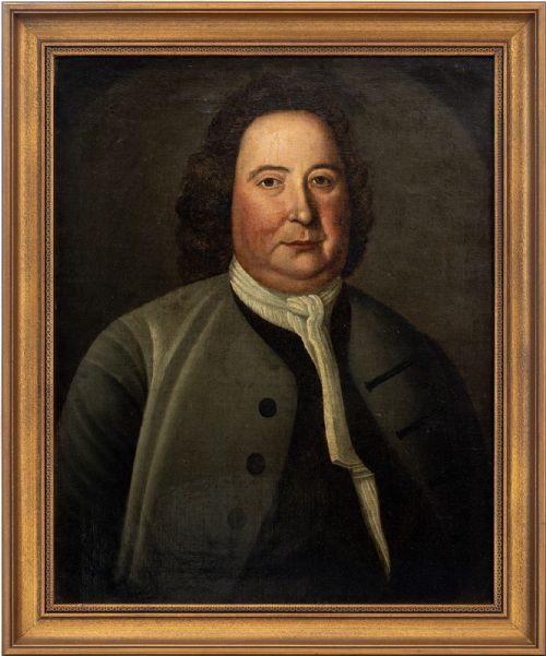 18th-century German School, Portrait of a Gentleman, Antique Oil Painting