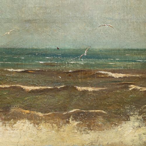 fig 6. Matthew Ridley Corbet, Seascape (A Love Story), 19th Century Oil Painting