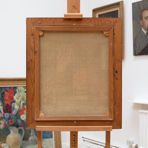 fig 2. C. Sorensen, Interior Scene, Mid-20th-Century Danish Oil Painting