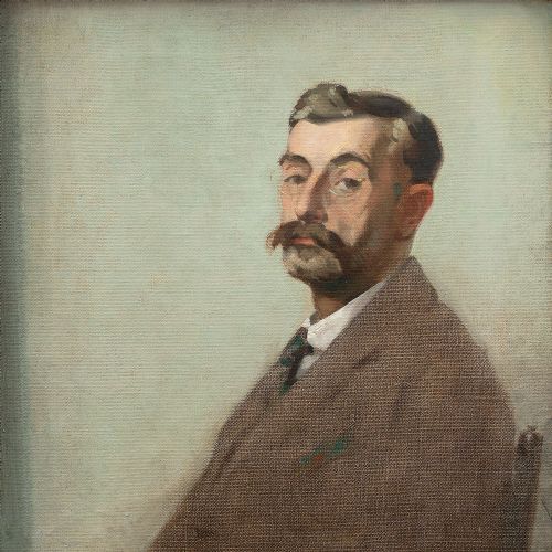 fig 2. George Wright Hall, Portrait Of A Man, Characterful Portrait Of A Gentleman, Oil Painting