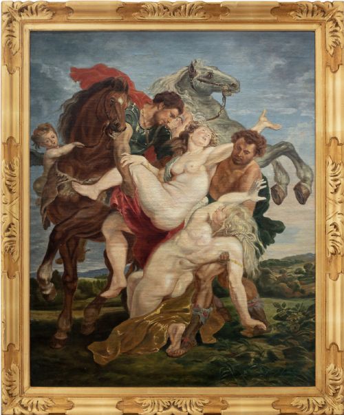 After Peter Paul Rubens/jan Wildens, the Daughters of Leucippus, Old Master Oil Painting