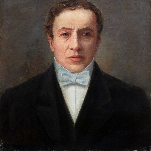 fig 5. Continental School, Rare Portrait Of Harry Houdini, Antique Oil Painting