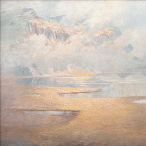 fig 2. Olof Walfrid Nilsson, Lapland, On The Road To Abisko, Danish School Oil Painting