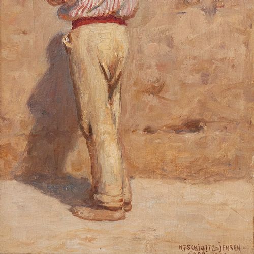fig 3. Niels Frederik Schiottz-Jensen, Capri, Antique Oil Painting
