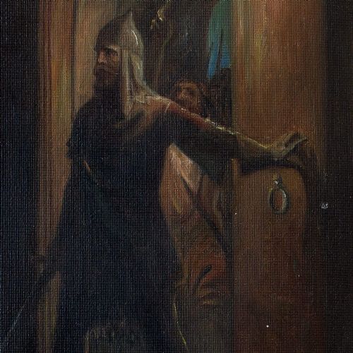 fig 2. Christian Tilemann-Petersen, Interior Scene From Glorup Manor, Denmark, Oil Painting