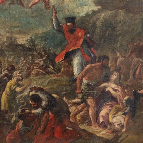 fig 3. 17th-Century Neapolitan School, The Assumption Of San Gennaro, Sacred Religious Old Master Painting