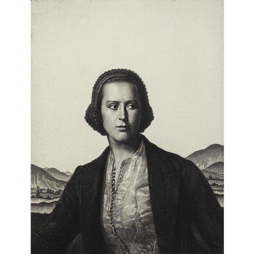 fig 3. Gerald Leslie Brockhurst, Young Womanhood - Early 20th-century Etching