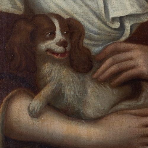 fig 2. 17th-Century Portrait Of Sarah Churchill, Duchess of Marlborough, Antique Oil Painting
