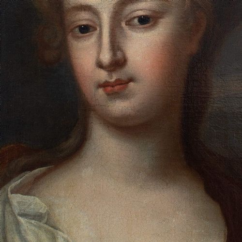fig 4. 17th-Century Portrait Of Sarah Churchill, Duchess of Marlborough, Antique Oil Painting