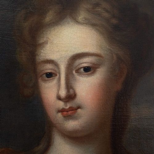 fig 5. 17th-Century Portrait Of Sarah Churchill, Duchess of Marlborough, Antique Oil Painting
