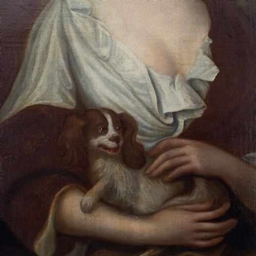 fig 6. 17th-Century Portrait Of Sarah Churchill, Duchess of Marlborough, Antique Oil Painting