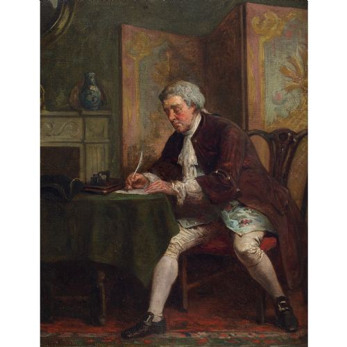 fig 2. William Harris Weatherhead, An Important Document - Antique Oil Painting