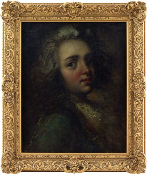 20th-century English School, Portrait of a Young Gentleman - Vintage Oil Painting
