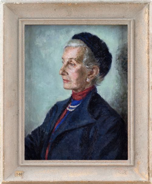 Lionel Hamilton Renwick, Portrait of a Lady - Vintage Oil Painting