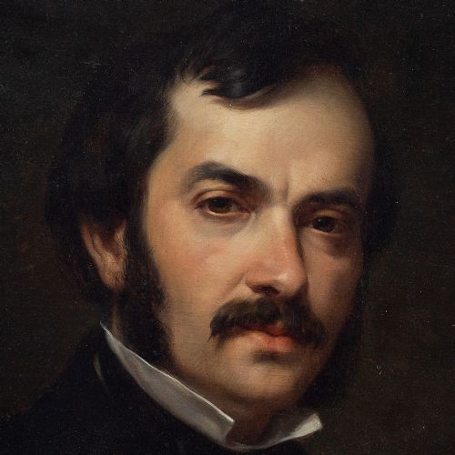 fig 3. Emile Charles Labbé, Portrait Of A Gentleman - Antique Oil Painting