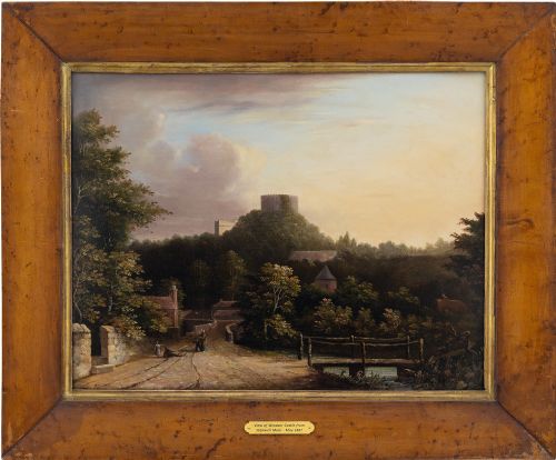 19th-century English School, Windsor Castle from Stanwell Moor - Antique Oil Painting