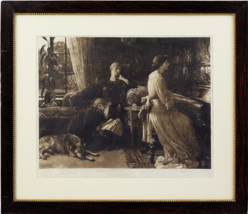 Memories, After Frank Dicksee, Herbert Thomas Dicksee - Antique Etching Proof
