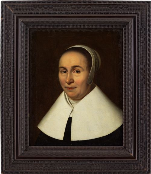 17th-century Dutch School Portrait of a Lady - Antique Oil Painting