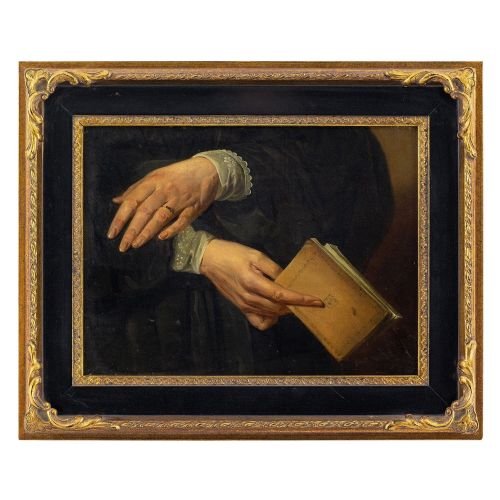 Nicolaas Pieneman, Hand Study - Antique Oil Painting