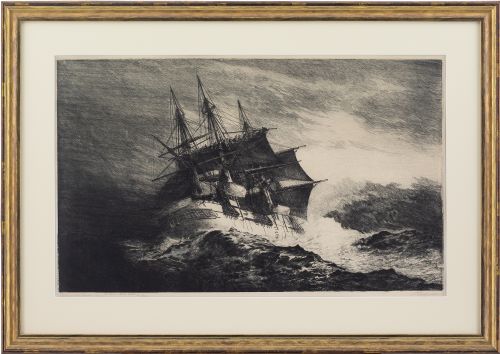 Nils Emil Anckers, Frigate in Stormy Water