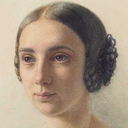fig 1. 19th-Century Austrian School, Pair Of Portraits - Antique Watercolours