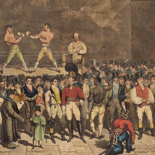 fig 2. Charles Turner After T Blake, The Interior Of The Fives Court - Hand-Coloured Engraving
