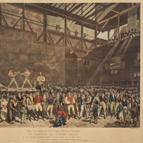 fig 3. Charles Turner After T Blake, The Interior Of The Fives Court - Hand-Coloured Engraving