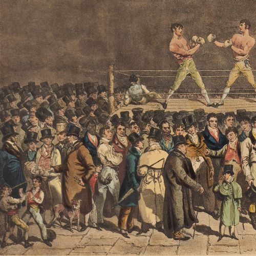 fig 4. Charles Turner After T Blake, The Interior Of The Fives Court - Hand-Coloured Engraving