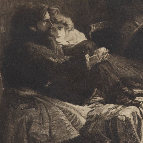 fig 1. Leo Arndt After Lionello Balestrieri, Beethoven - Antique Etching