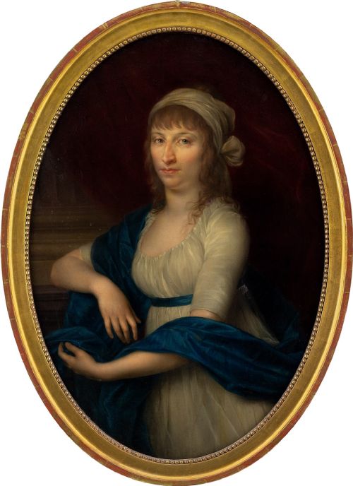 Early 19th-century Danish School Portrait of a Lady - Antique Oil Painting