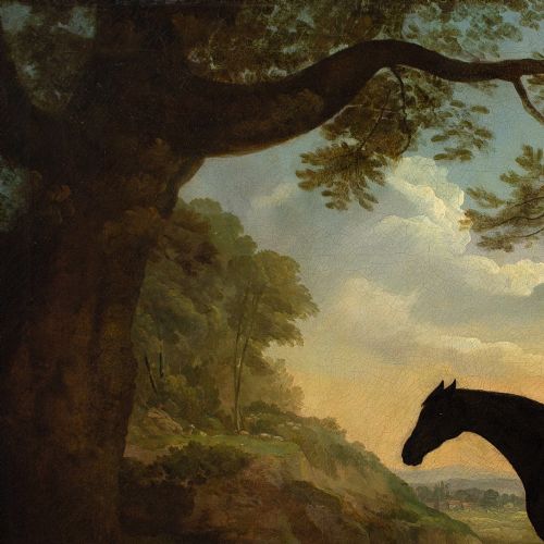 fig 2. James Barenger, Nabob In A Landscape - Antique Oil Painting