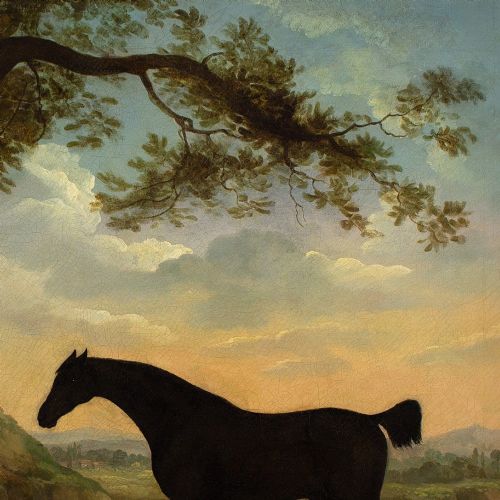 fig 3. James Barenger, Nabob In A Landscape - Antique Oil Painting