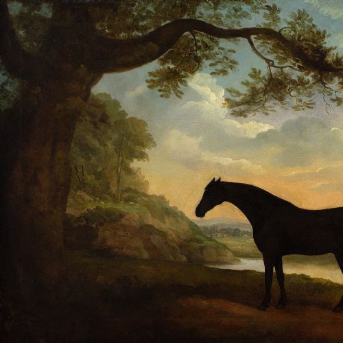 fig 7. James Barenger, Nabob In A Landscape - Antique Oil Painting