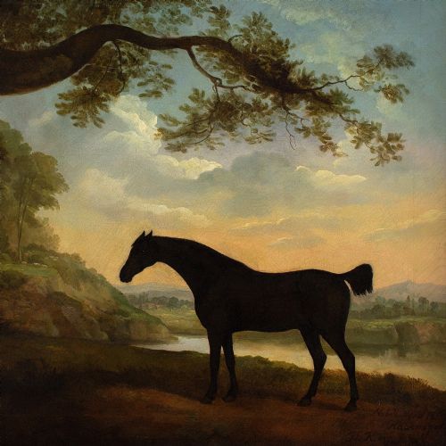 fig 8. James Barenger, Nabob In A Landscape - Antique Oil Painting