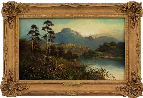 Frank Hider, Trossachs National Park, Scotland - Antique Oil Painting
