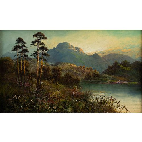 fig 2. Frank Hider, Trossachs National Park, Scotland - Antique Oil Painting